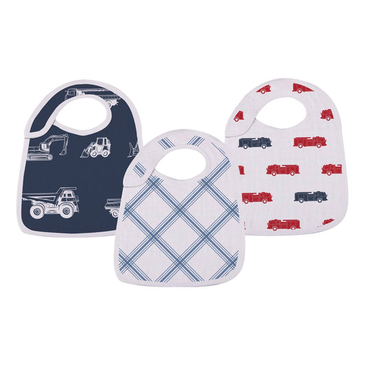 Things That Go Snap Bibs 3Pk-1