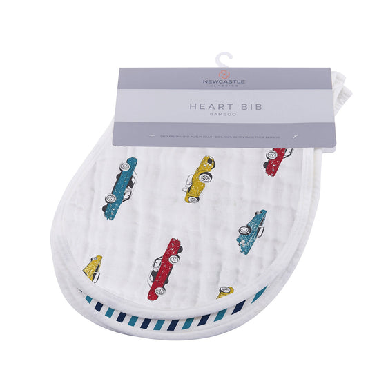 Ultimate Road Trip Bamboo Heart Bib 2PK-0
